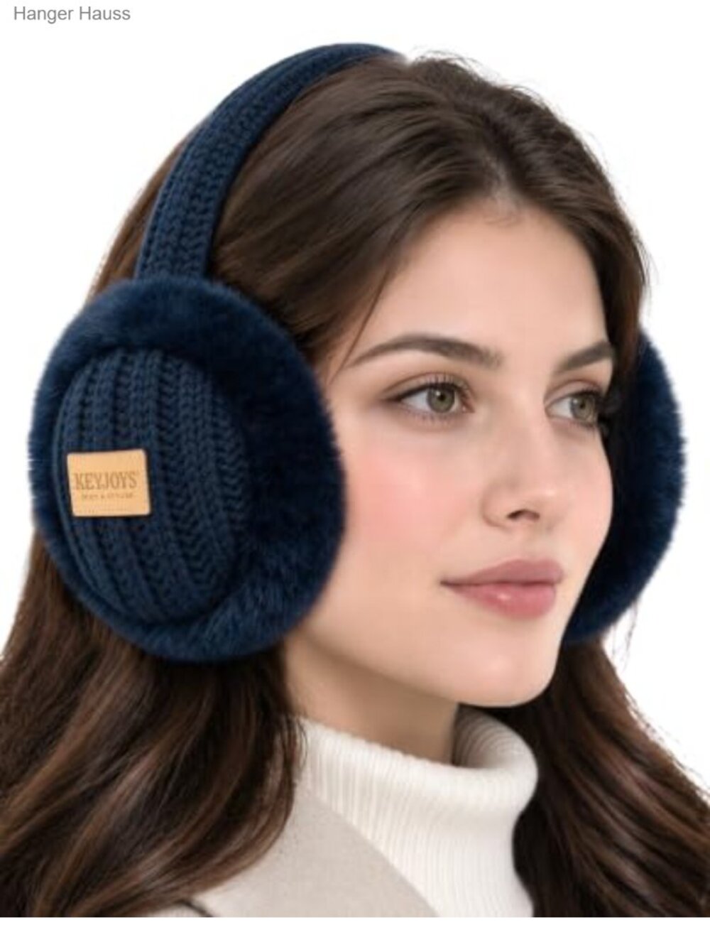 Fluffy Faux Fur Winter Earmuffs Adjustable Folding Cold Weather Ear Warmers